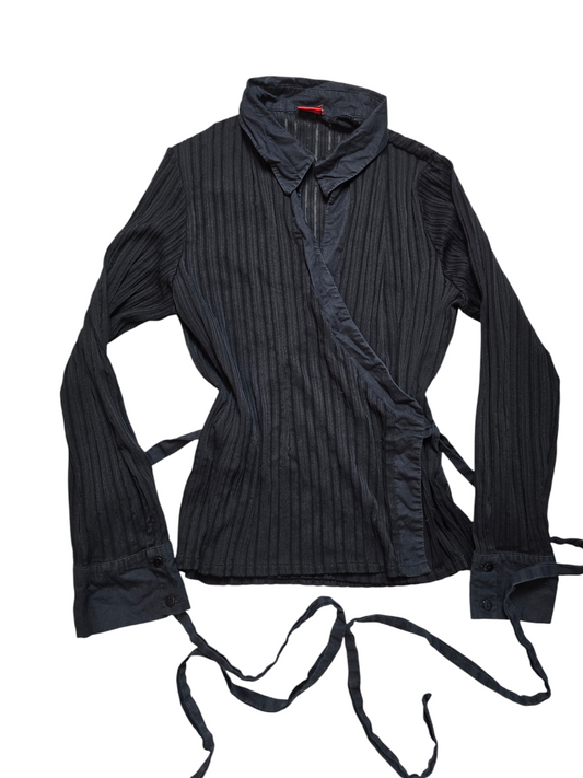 90s vintage officecore stripes shirt