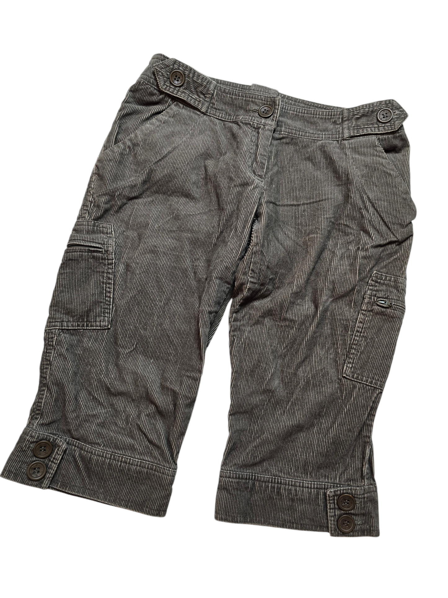 90s vintage downtown ribbed capri pants