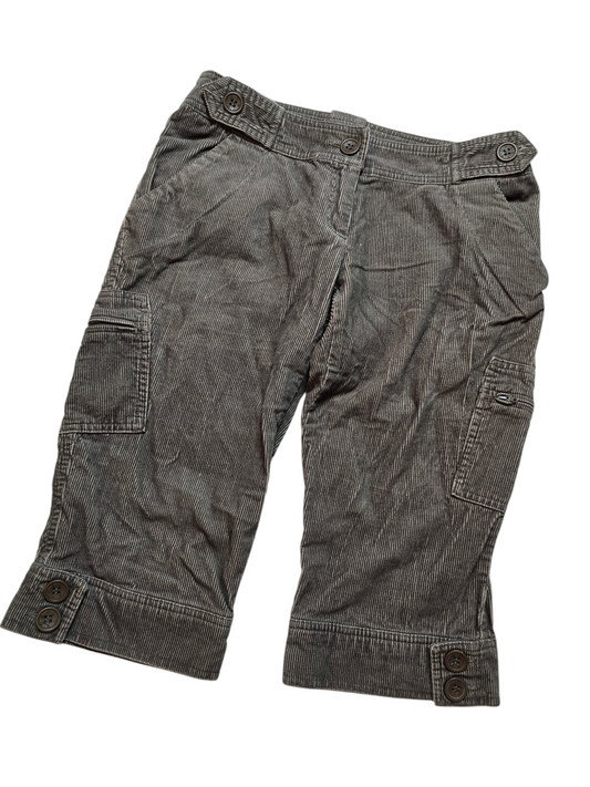 90s vintage downtown ribbed capri pants