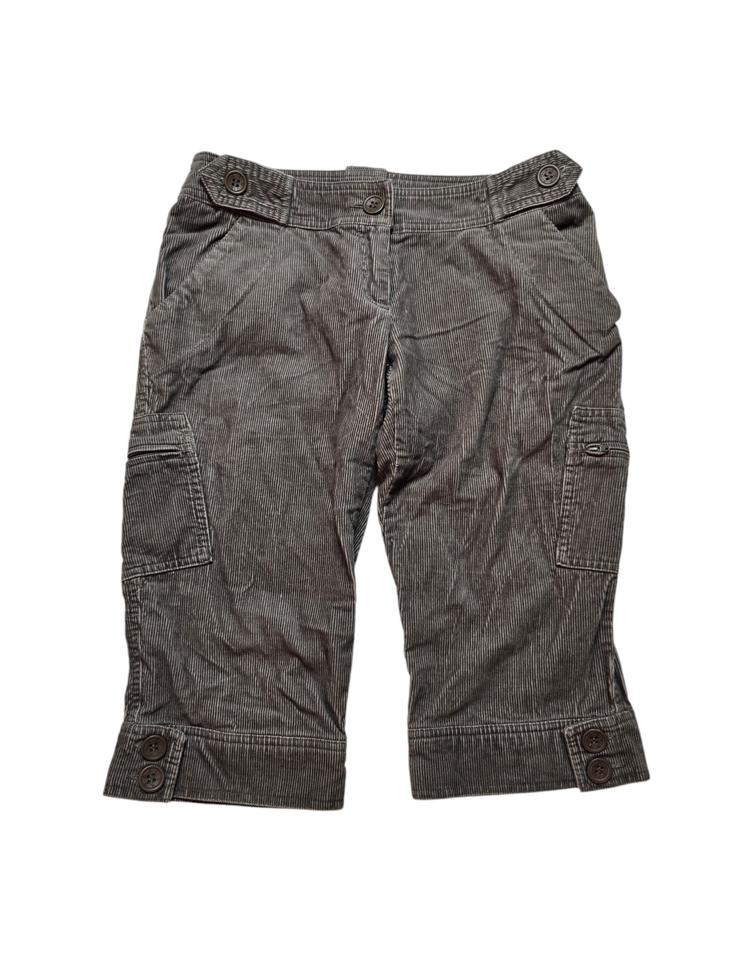 90s vintage downtown ribbed capri pants