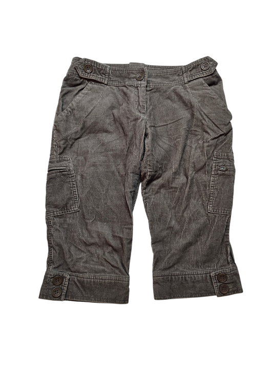 90s vintage downtown ribbed capri pants