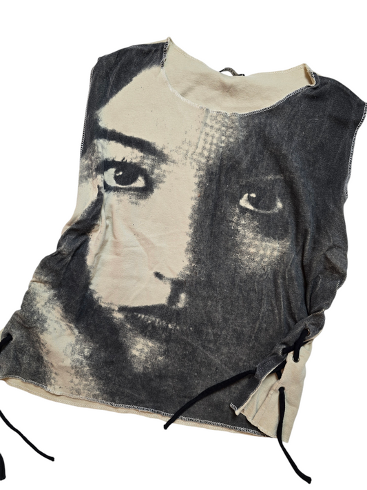Y2k vintage archive softgrunge printed top