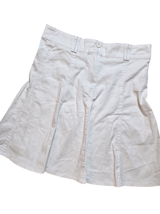 00s vintage coquette downtown white cotton skirt