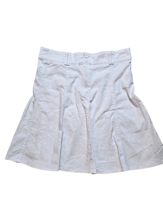 00s vintage coquette downtown white cotton skirt