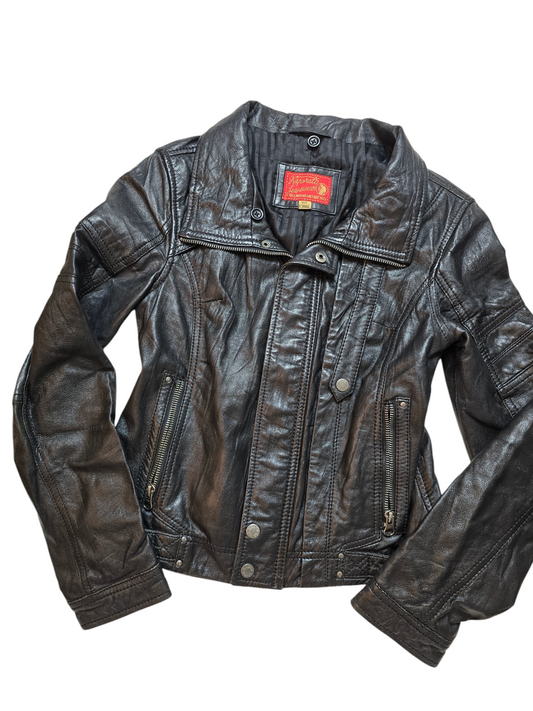 Y2k vintage biker jacket