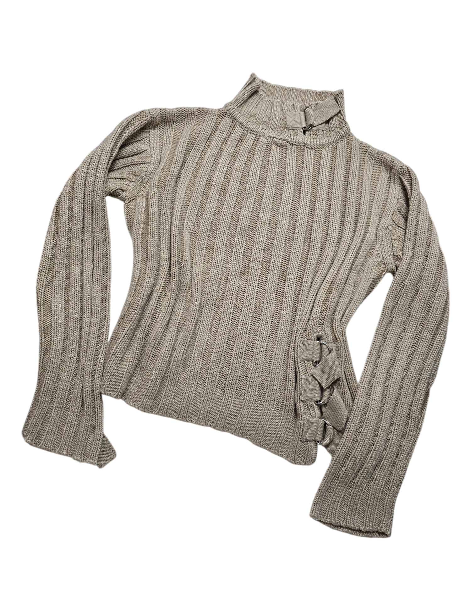 Y2k vintage softgrunge ribbed sweater