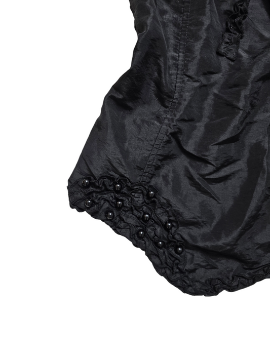 Y2k vintage dark flirty romantic top