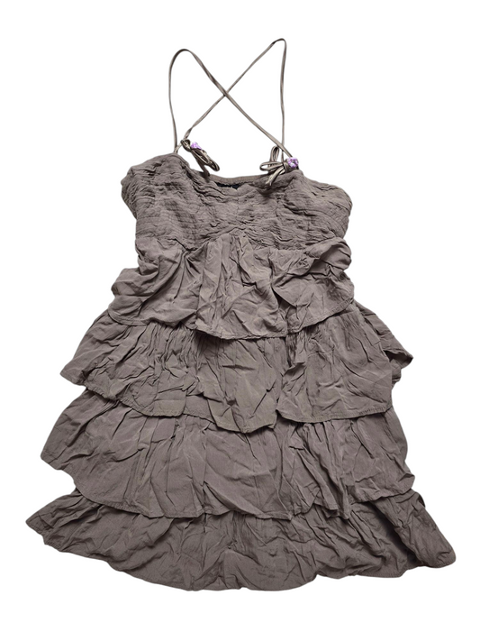 Y2k vintage boho ruffled dress