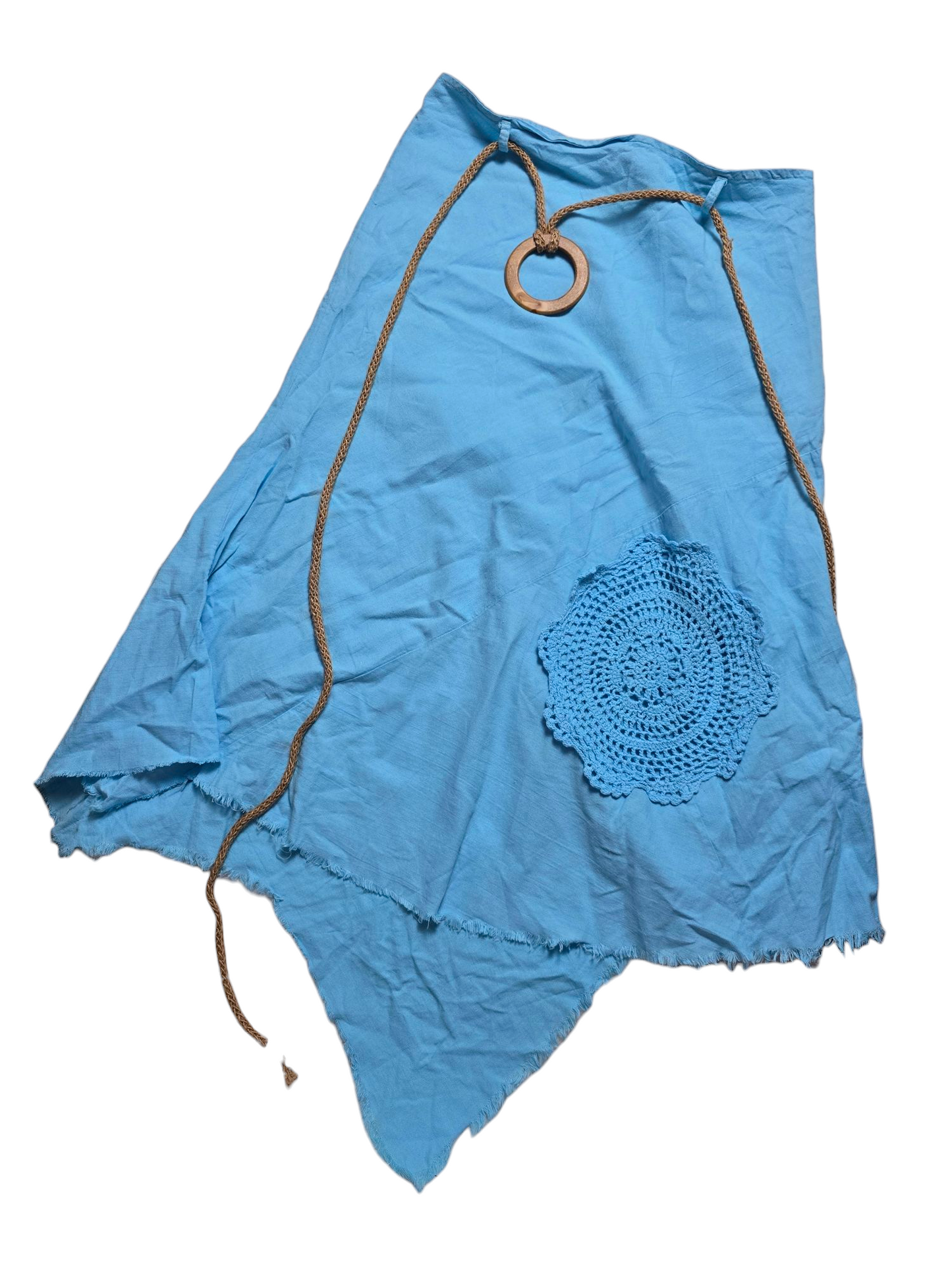 Y2k vintage bohemian asymmetric skirt