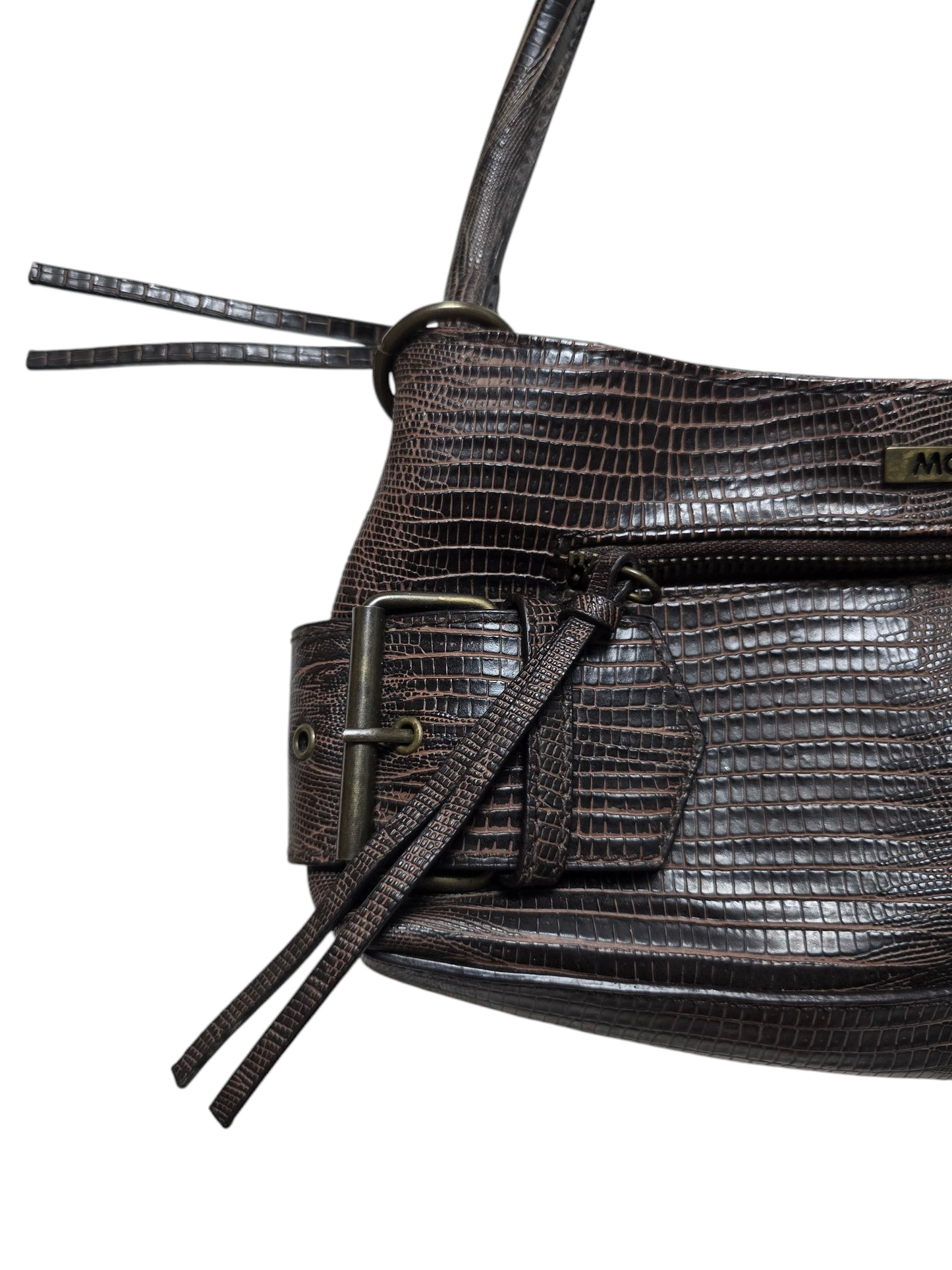 90s vintage Morgan de toi boho grunge baguette bag