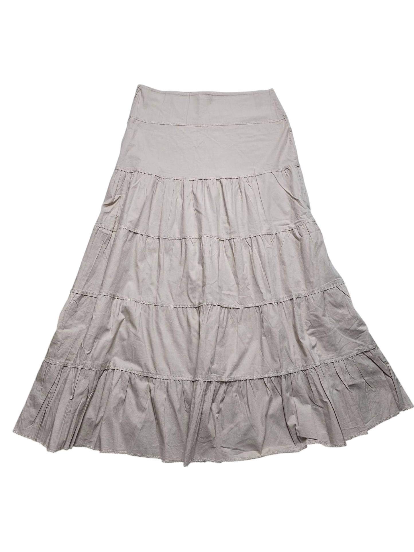 Y2k vintage bohemian ruffled skirt