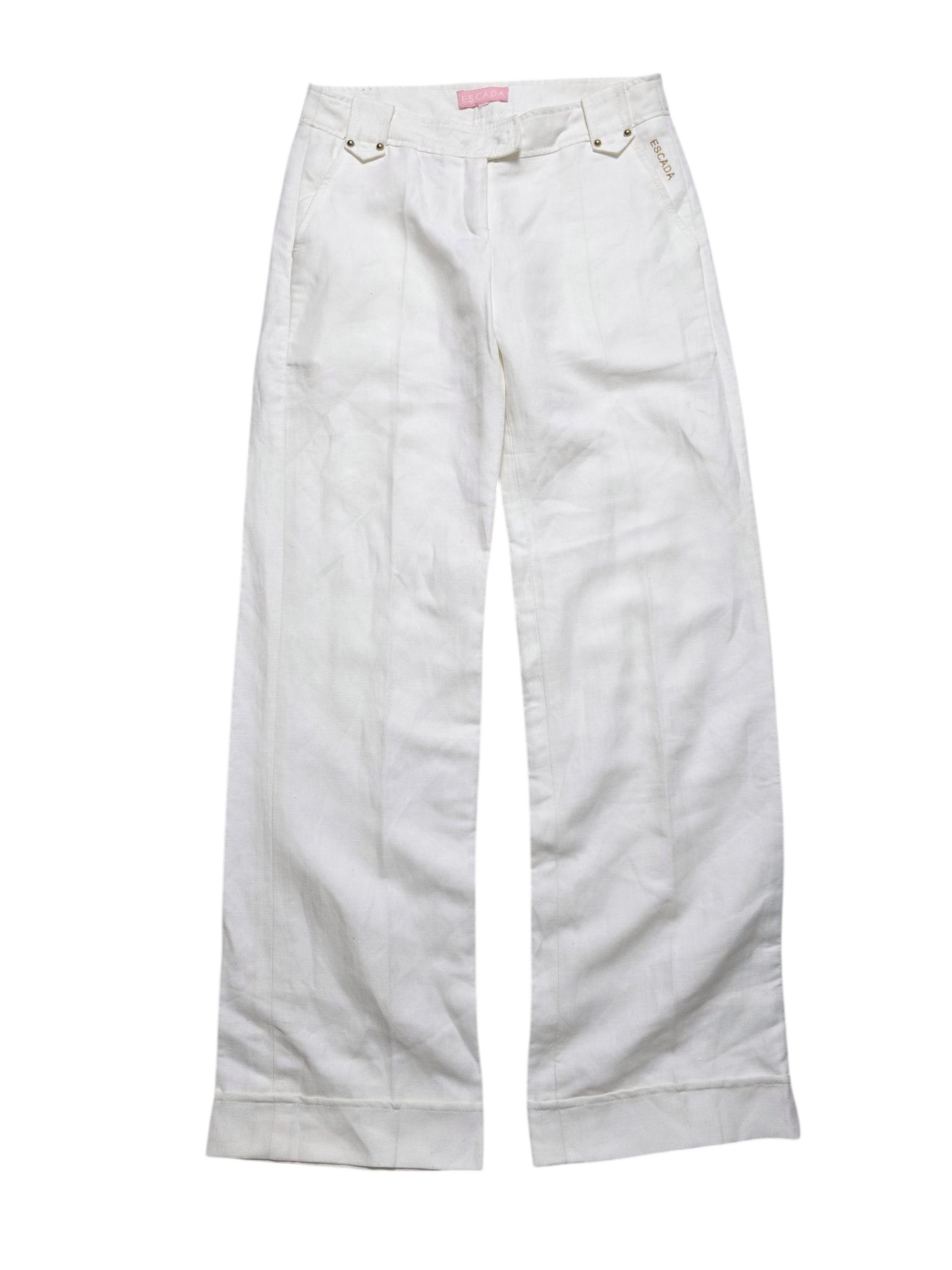 Vintage Escada bohemian white set jacket + pants 