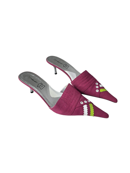 Y2k vintage blockette kitten heels