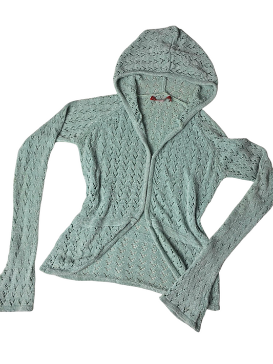 Y2k vintage flirty fairy zip sweater