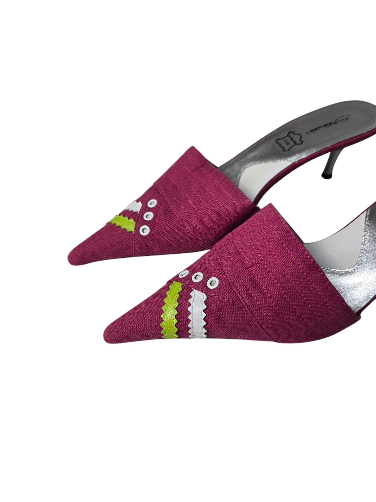 Y2k vintage blockette kitten heels