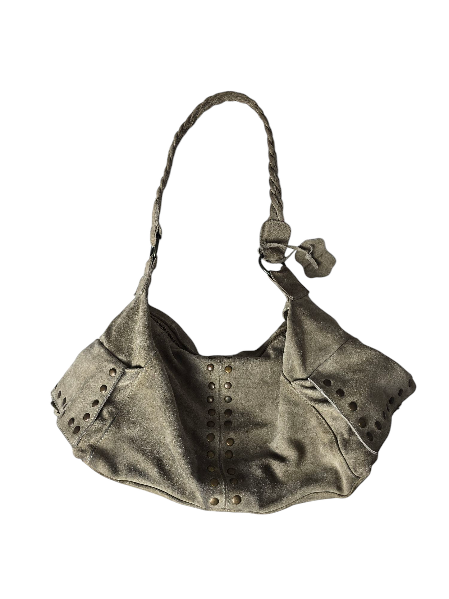 Y2k vintage boho distressed studded handbag
