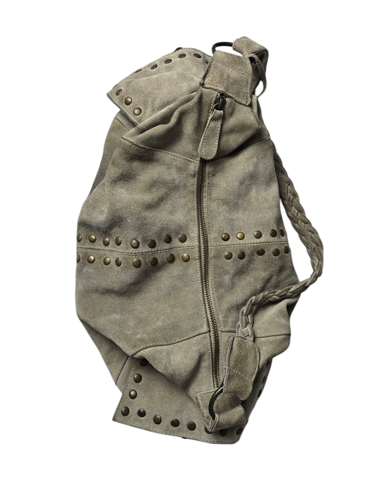 Y2k vintage boho distressed studded handbag