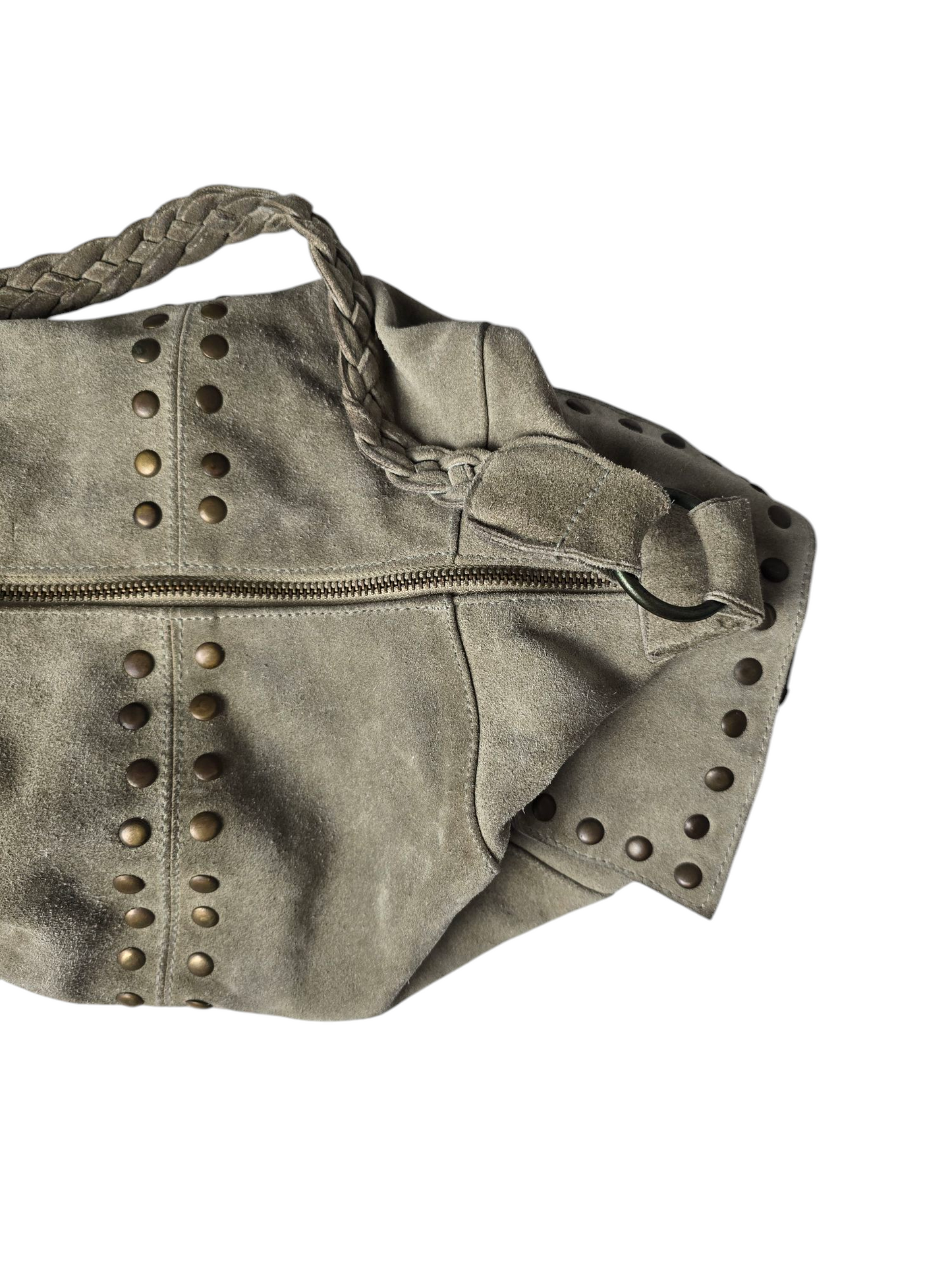 Y2k vintage boho distressed studded handbag