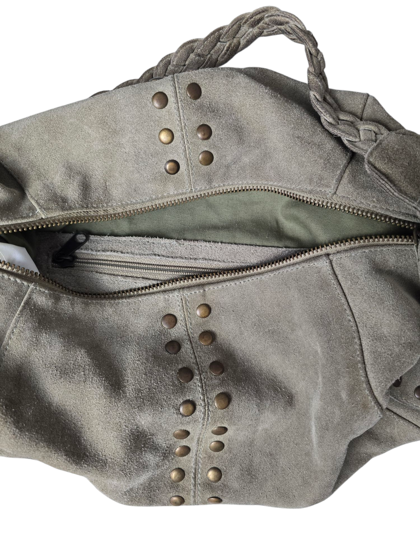 Y2k vintage boho distressed studded handbag