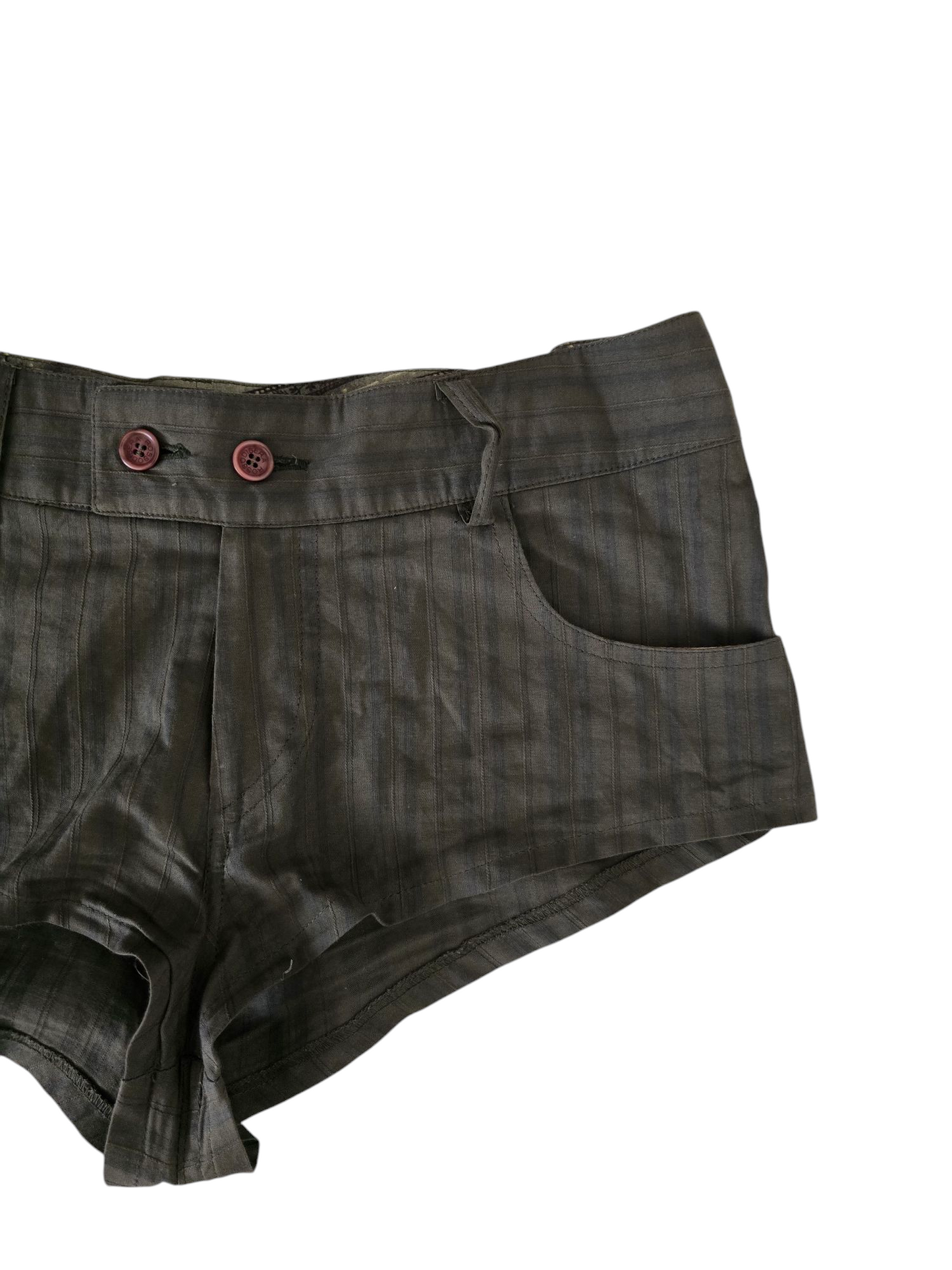 00s vintage downtown stripes mini shorts