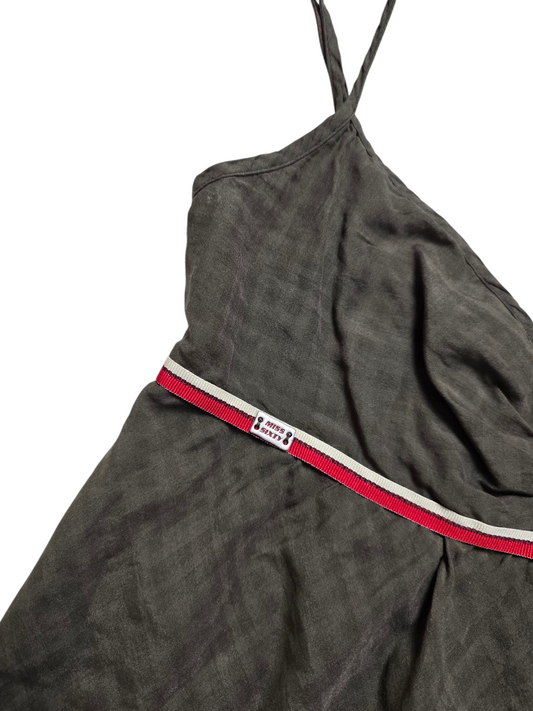 Y2k vintage downtown plaid Miss Sixty top