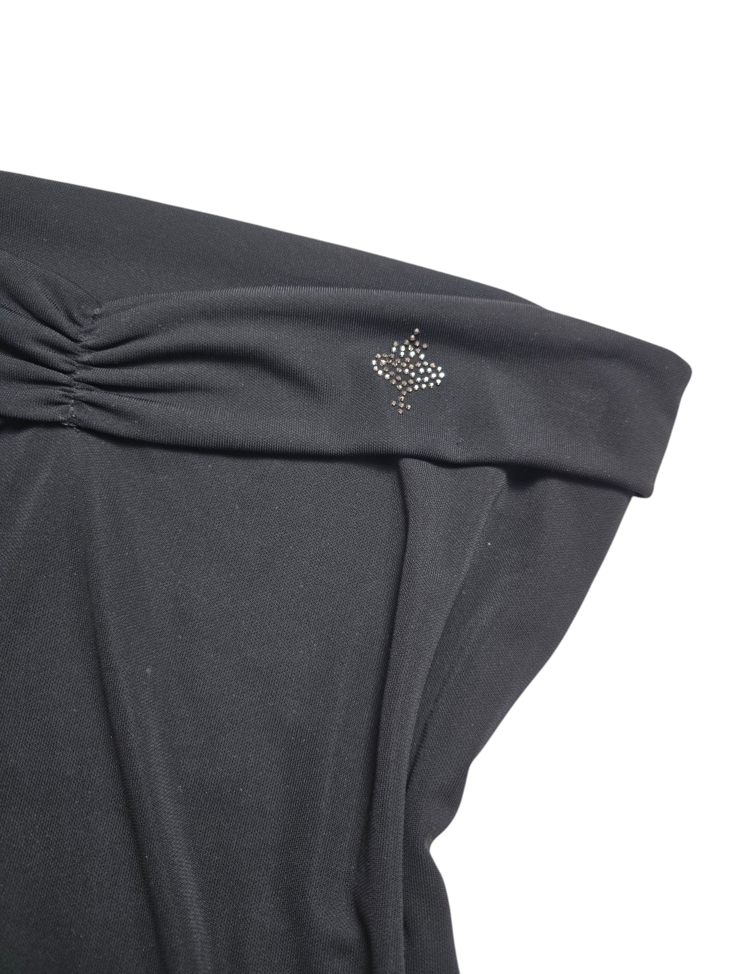 Y2k vintage mcbling strass bustier top