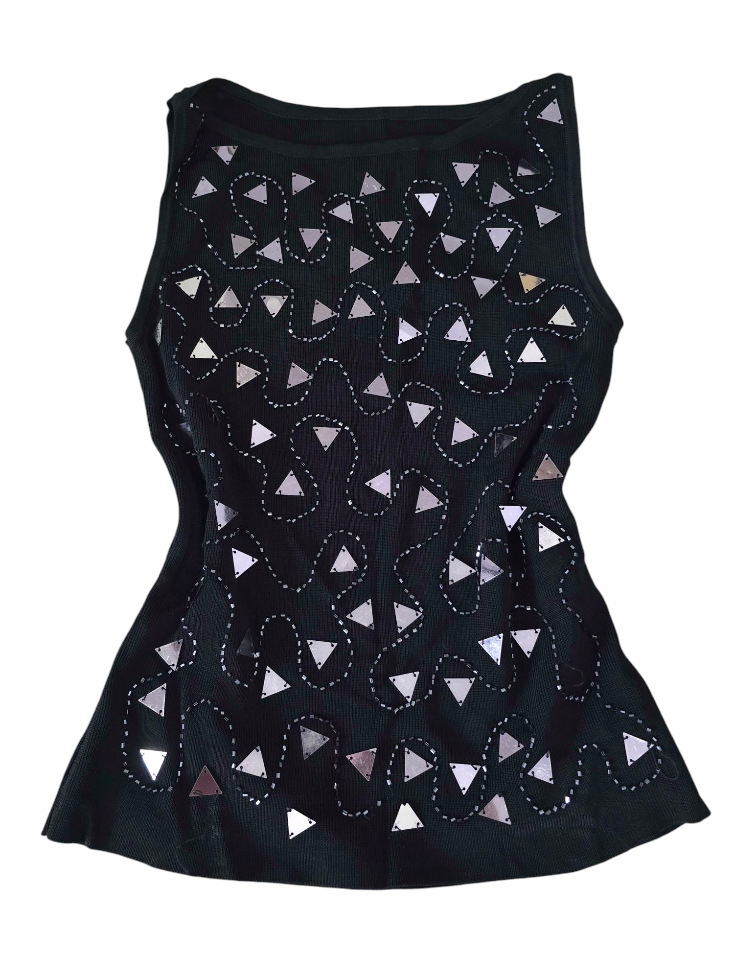 Top y2k vintage ibiza sequin Pearl embroidery top fairy