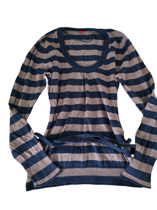 00s vintage striped softgrunge sweater