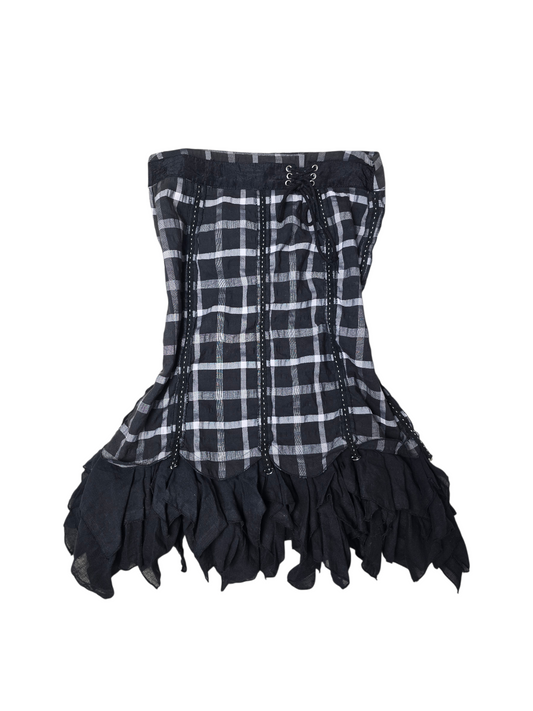 00s mallgoth plaid skirt