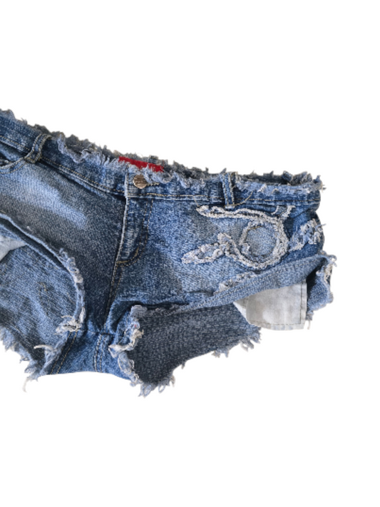 00s softgrunge denim mini short