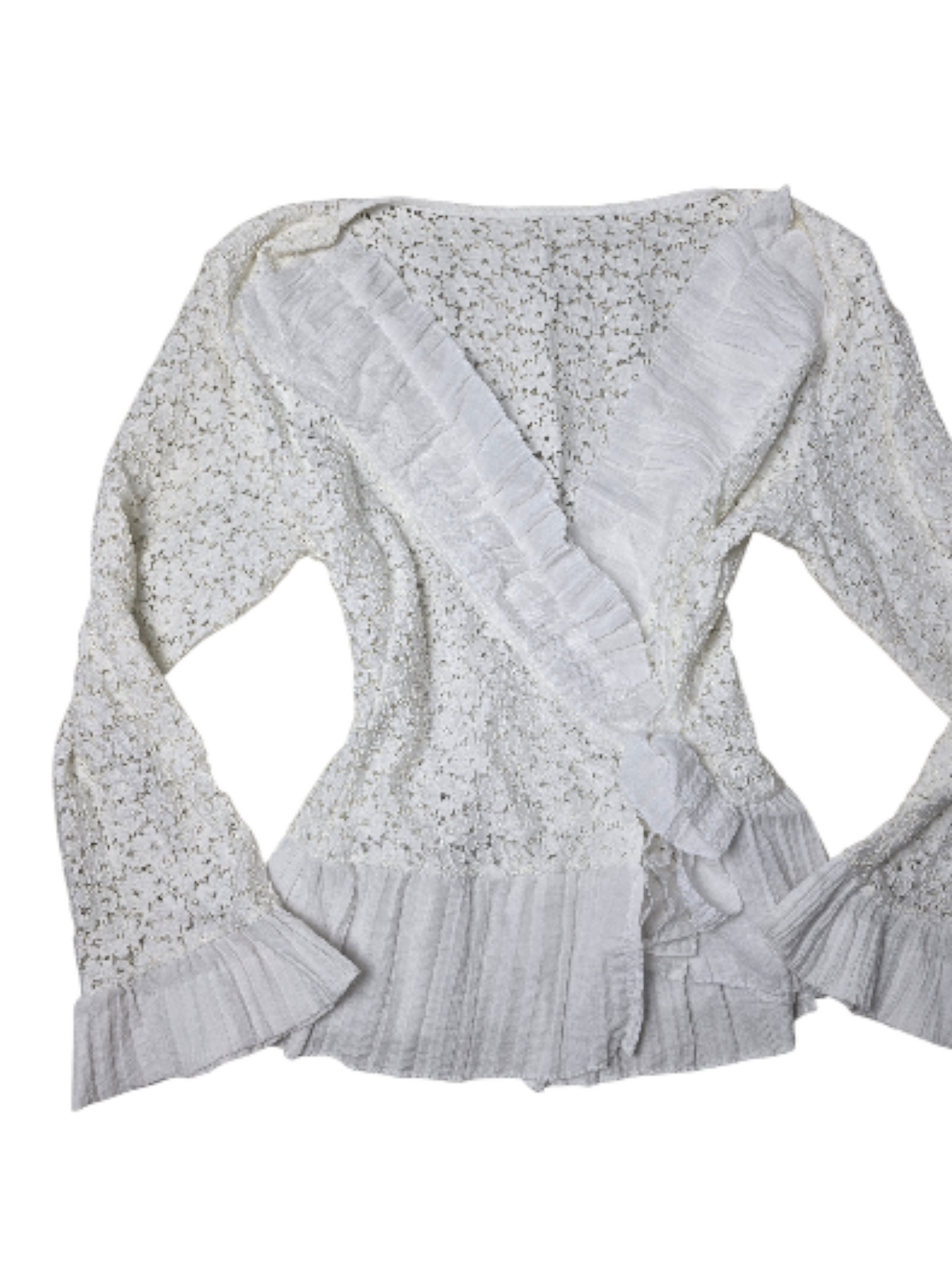 Vintage coquette mori lace cardigan