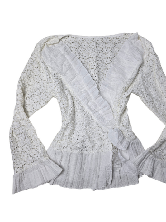 Vintage coquette mori lace cardigan