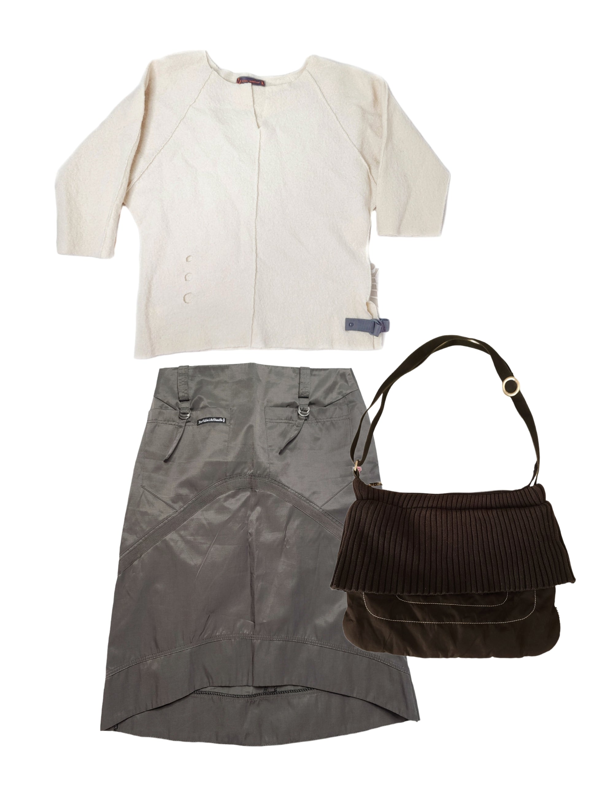 Wholesale pack outfit vintage y2k 90s cybery2k Cop copine archive rare made in france gorpcore skirt