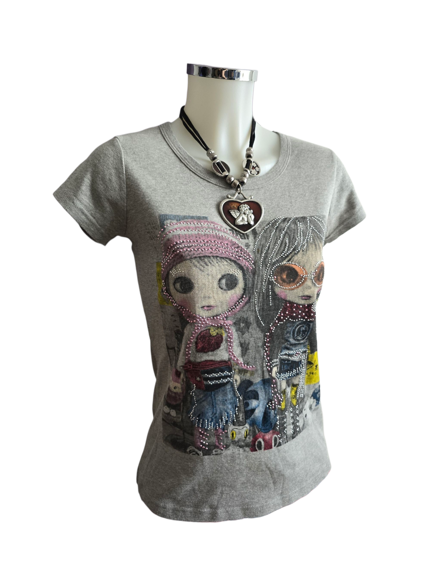 00s vintage softgrunge printed Blythe top