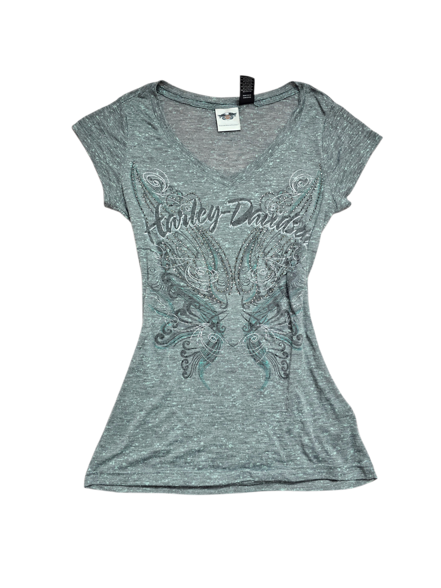 00s Harley Davidson vintage softgrunge top