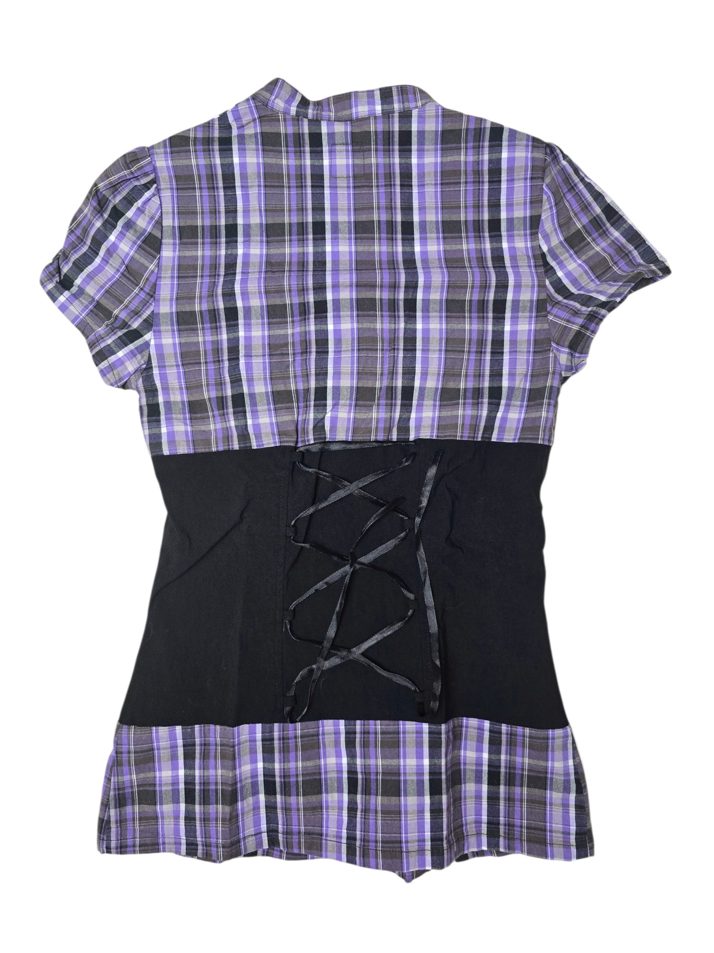 00s vintage softgrunge plaid office shirt