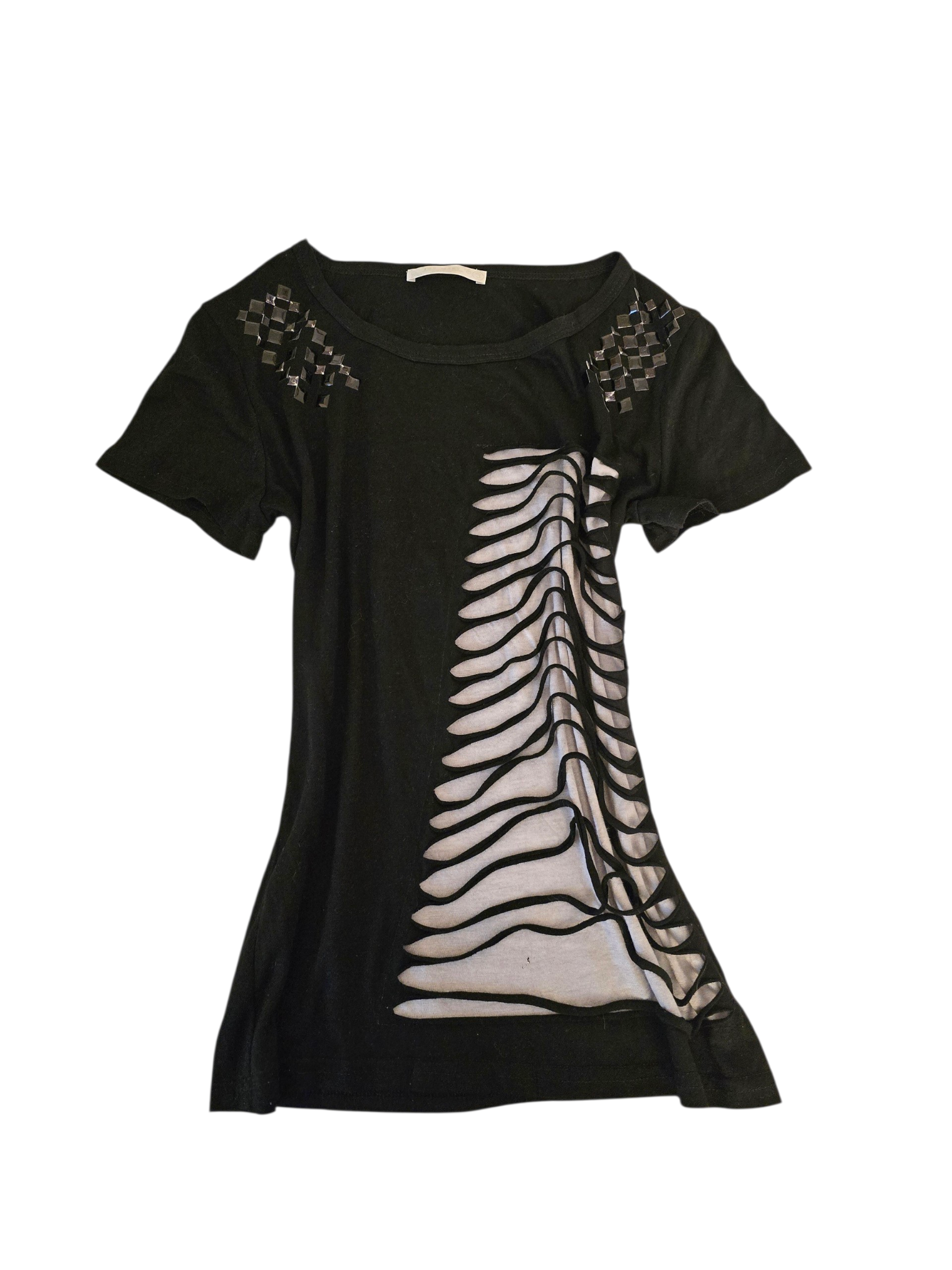 00s vintage distressed studded indie sleaze top - zimfriperie