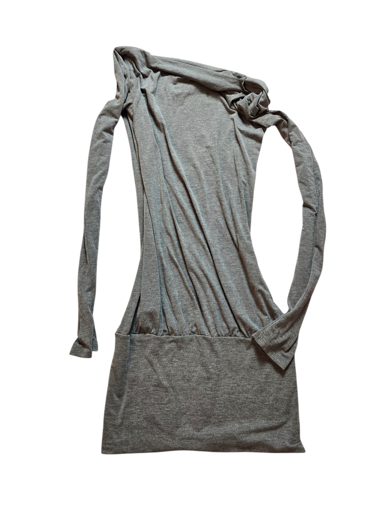 00s vintage indie sleaze asymmetrical batwing top/dress - zimfriperie