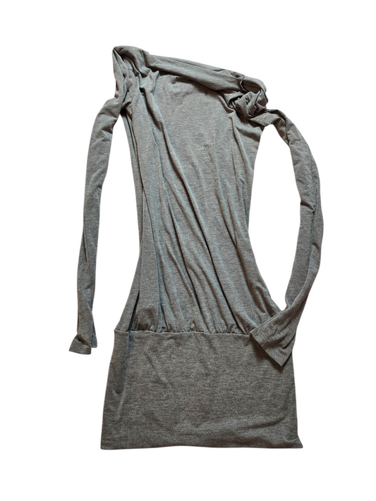 00s vintage indie sleaze asymmetrical batwing top/dress - zimfriperie