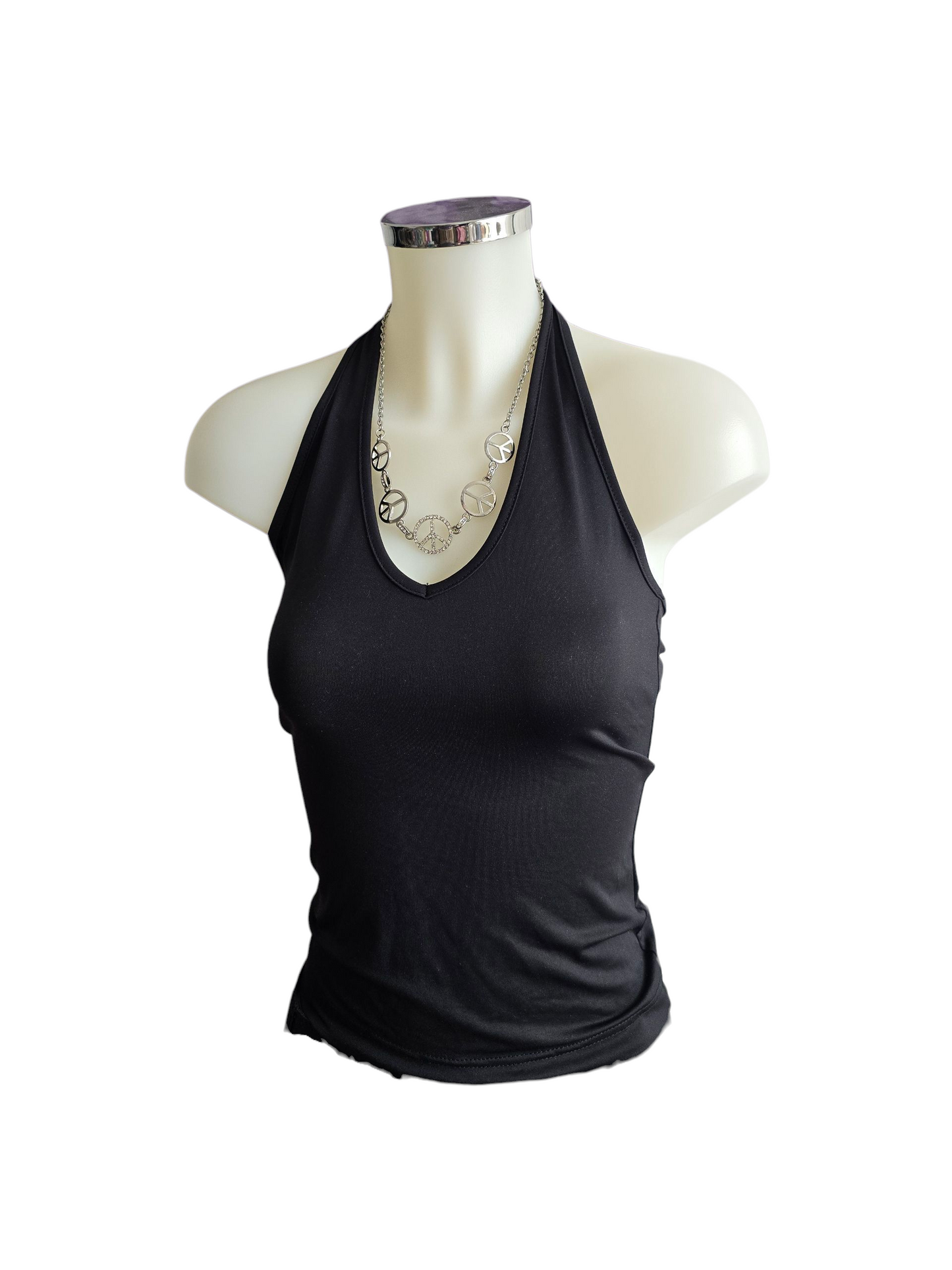 00s vintage black halter top