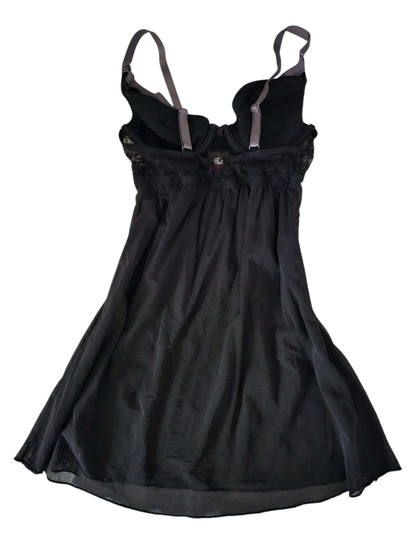 2000s vintage dark coquette lace top