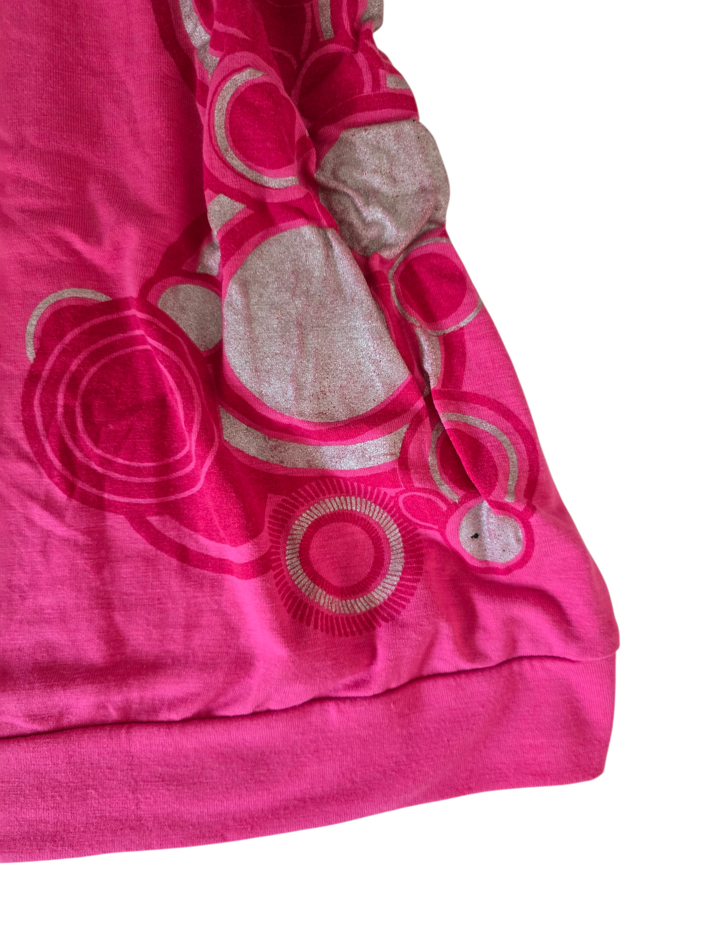 2000s vintage frutiger pink printed top