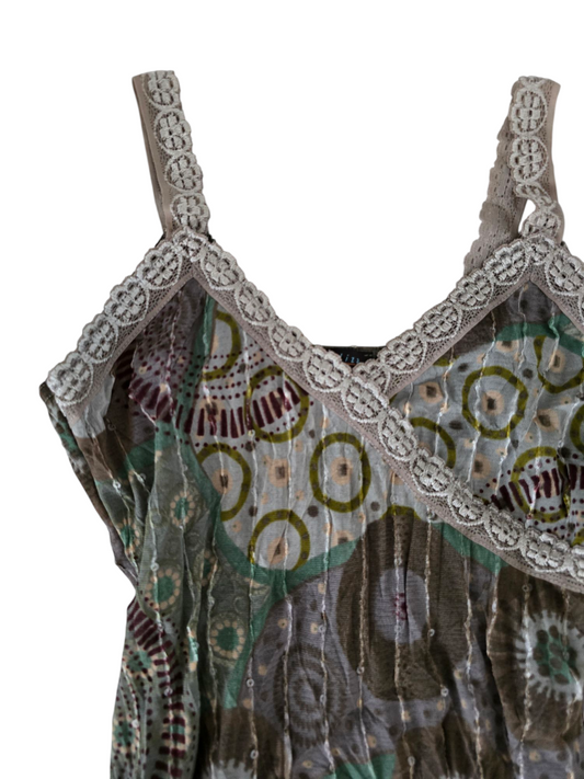 Y2k vintage bohemian ibiza sequin top