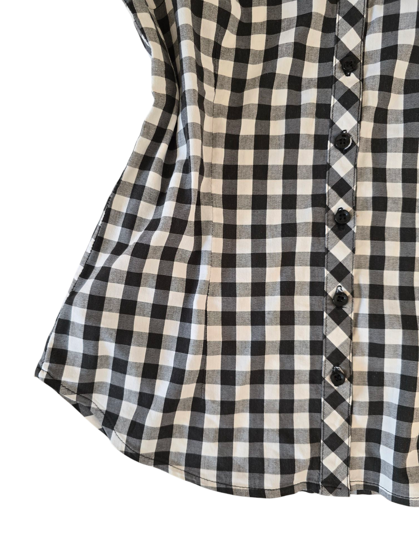 90s vintage milkmaid plaid shirt