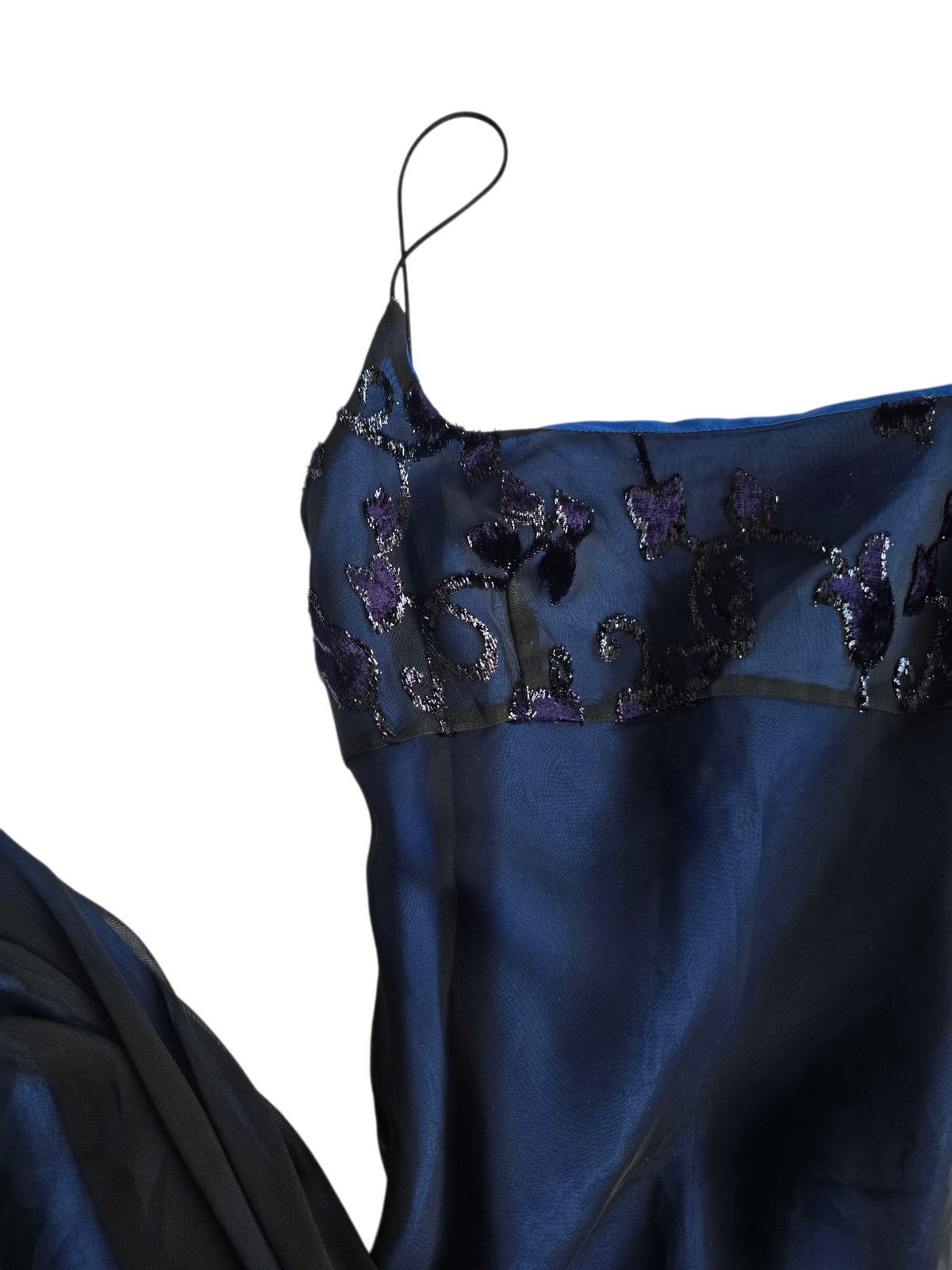 2000s vintage whimsy empire waist prom dress
