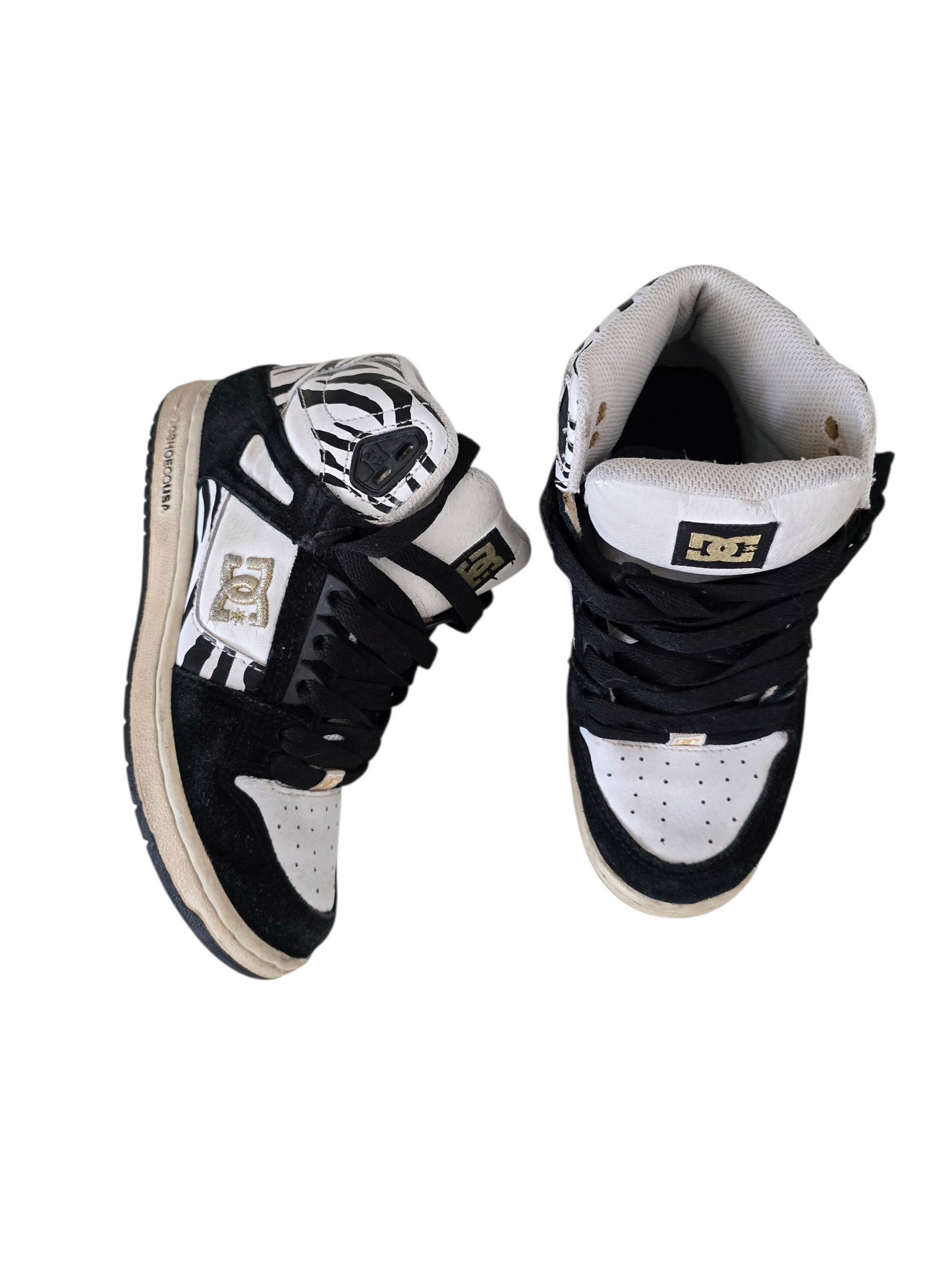 00s vintage DC swag zebra shoes - zimfriperie