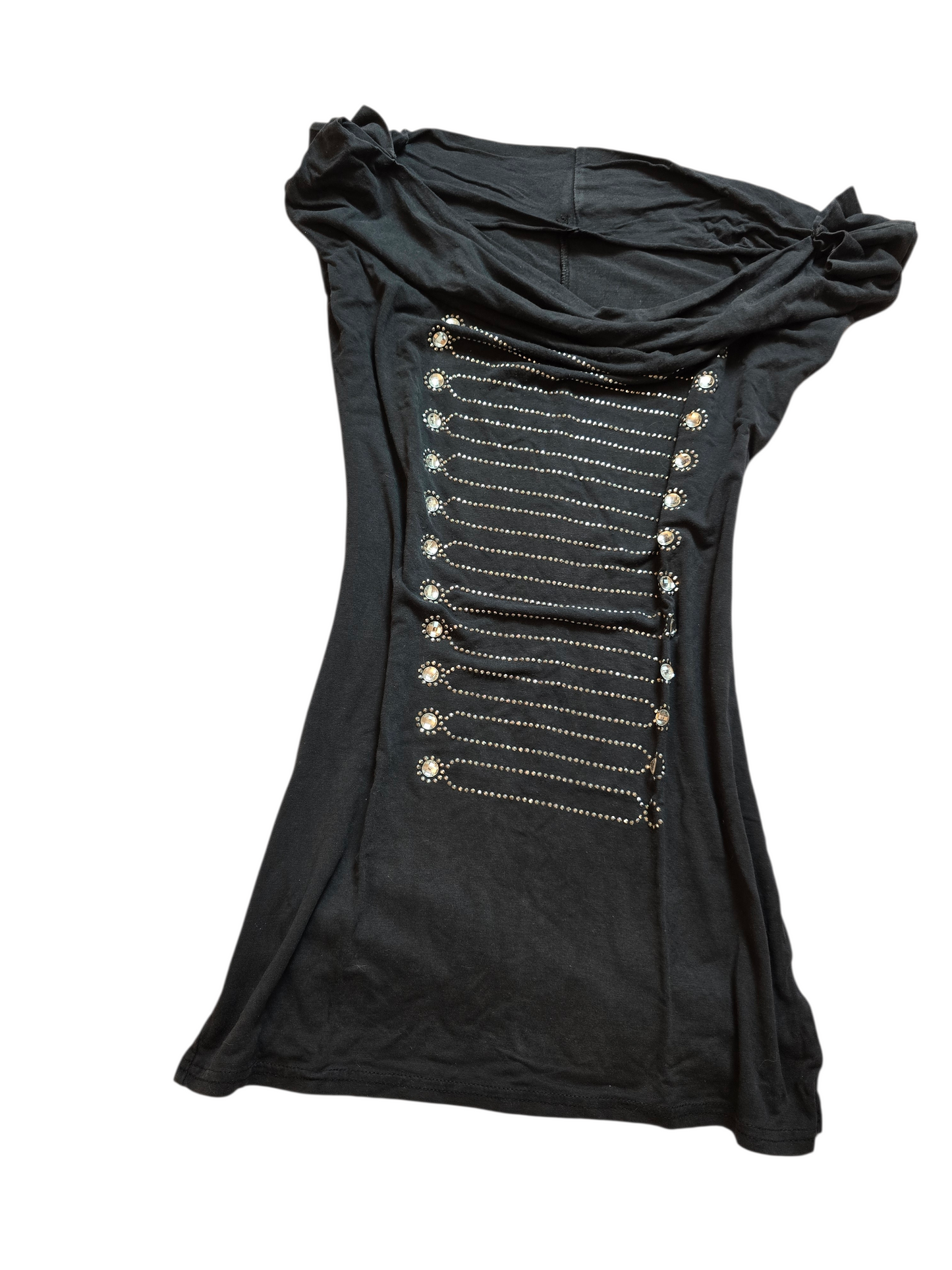 00s vintage dark indie sleaze officier top - zimfriperie