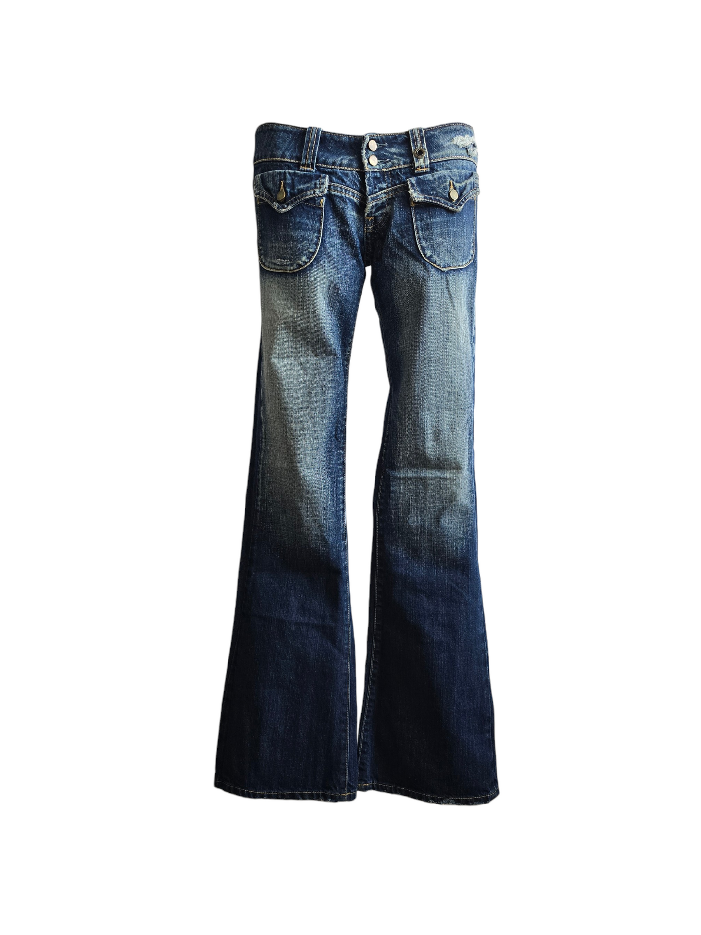 2000s vintage bootcut low waist denim pants - zimfriperie