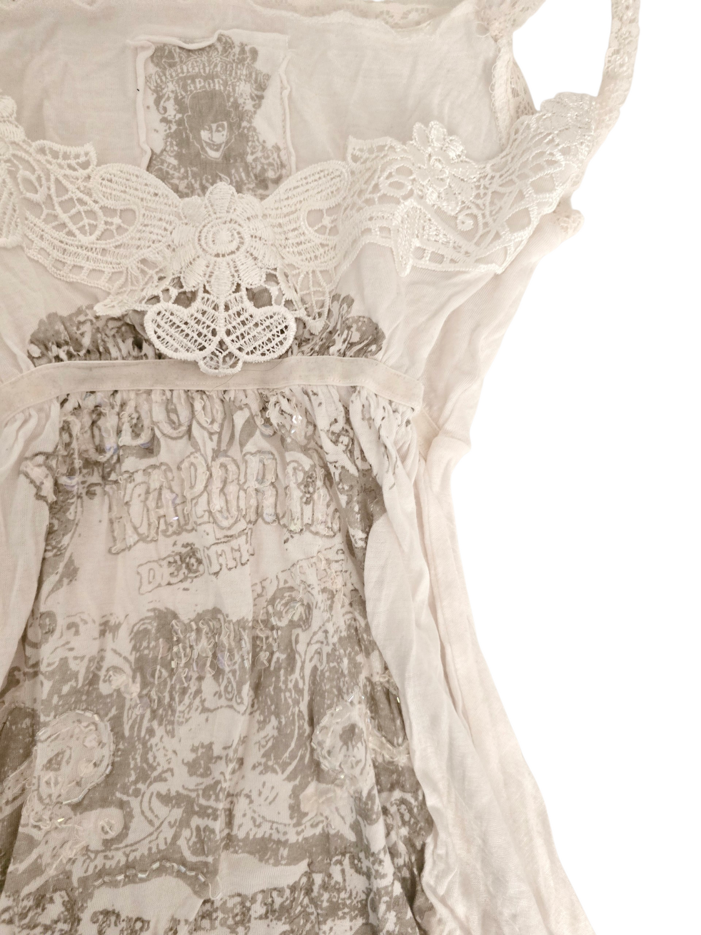 2000s babydoll white top - zimfriperie