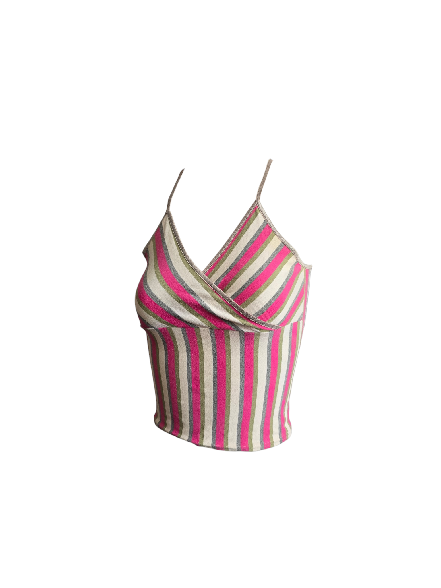 2000s vintage indie sleaze striped babydoll top - zimfriperie